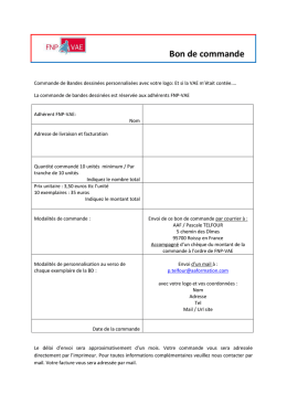 Bon de commande - FNP-VAE