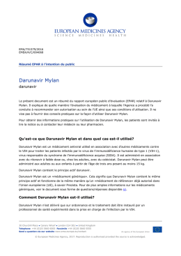Darunavir Mylan, INN-darunavir - EMA
