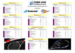 Classements championnats adultes hiver 2016-2017