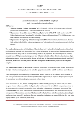 Justice for Palestine now - end EUROPEAN complicity! A call from