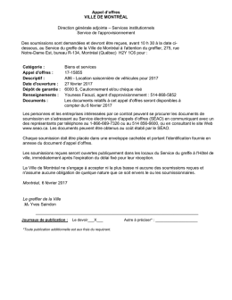 A86 - Location saisonnière de véhicules pour 2017