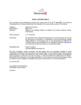 appel d`offres publics