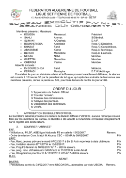 proces verbal n 21-2017 - La Ligue Sétifienne de Football