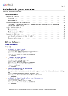 La balade du grand macabre