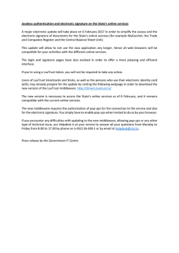 Authentification et signature sans Java sur les services en