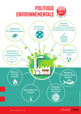 Politique environnementale de l`usine de traitement et