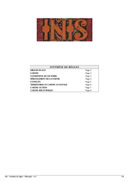 SYNTH&Egrave;SE DE R&Egrave;GLES