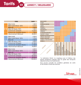 Tarifs 22 - Département de la Haute
