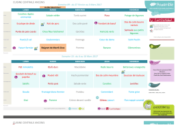 menus du 27 février au 07 avril 2017