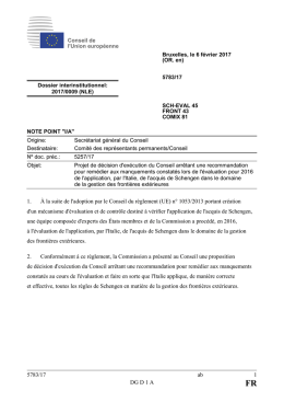 5783/17 ab 1 DG D 1 A 1. À la suite de l`adoption par le Conseil du