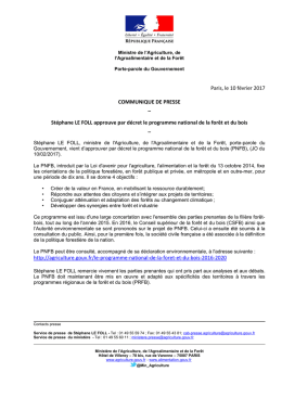 St&eacute;phane LE FOLL approuve par d&eacute;cret le