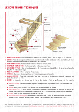 lexique escaliers - Pose d`escaliers et de garde