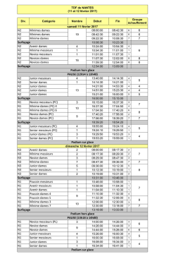 Horaires