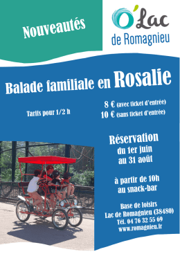 Affiche - Balade familiale en Rosalie