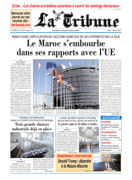 Le Maroc s`embourbe dans ses rapports avec l`UE