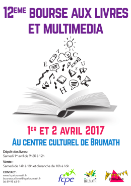 Affiche de la bourse aux livres 2017 {PDF}