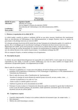 Ing&eacute;nieur Qualit&eacute; - les metiers.justice