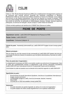 Assistant(e) administratif(ve) temps partiel 50%