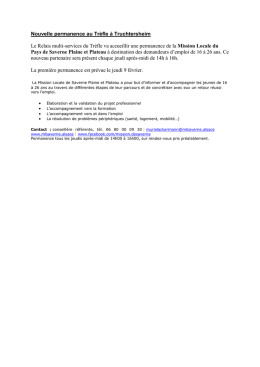 Nouvelle permanence au Tr&egrave;fle &agrave; Truchtersheim Le