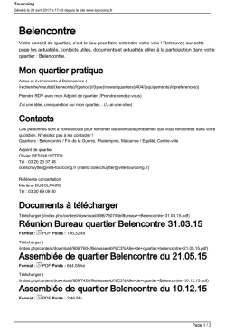 Belencontre - Ville de Tourcoing
