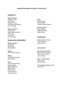 inscription ginette-lehoux locale 2017 - CPA Sept-Iles