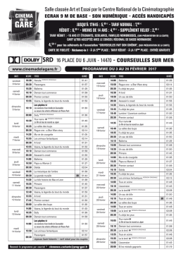 Télécharger le programme du 03 au 26 février 2017