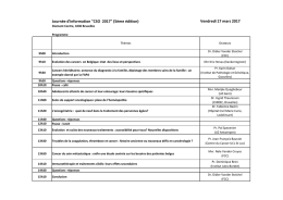 Consultez le programme