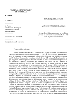d&eacute;cision - Tribunal administratif de Marseille