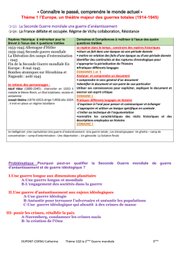 Theme 1Q3 la 2 eme GUERRE MONDIALE