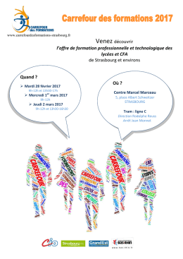Venez découvrir l`offre de formation professionnelle et