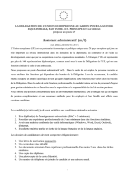 Assistant administratif (m/f)