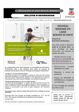 cliquant ici - Municipalité de Saint-Roch-De