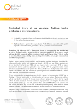 Tlačová správa 834,2 KB