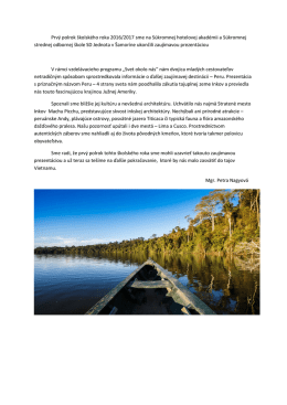 Prvý polrok školského roka 2016/2017 sme na Súkromnej hotelovej