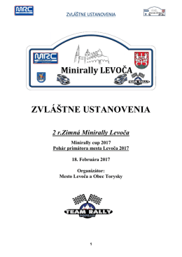 zvláštne ustanovenia