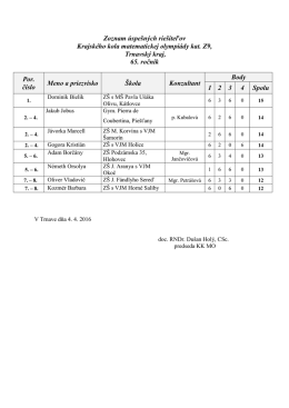 Krajské súťaže - Ministerstvo vnútra Slovenskej republiky