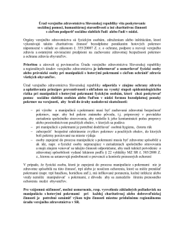 Úrad verejného zdravotníctva Slovenskej republiky víta
