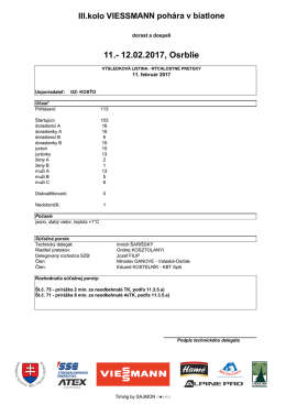 &scaron;print dospel&iacute; - Biatlon-Info