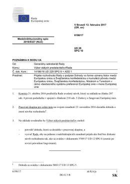 6198/17 zk/KA/js 1 DG G 3 B 1. Komisia 21. októbra 2016 predložila