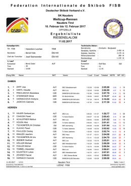 WC Giant Slalom, 11.02.17