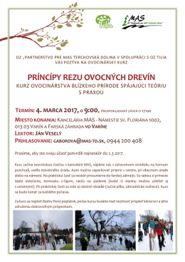 Viac info v pozvánke.
