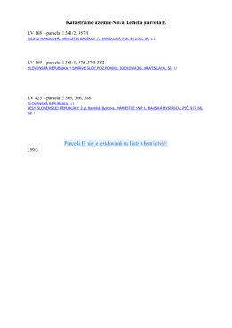 Nov&aacute; Lehota E.