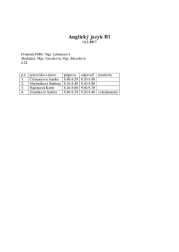 Anglick&yacute; jazyk B1