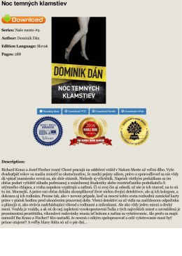 Noc temných klamstiev - Dominik Dán - Book