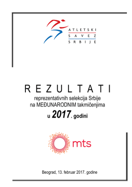 Prvenstvo Balkana u dvorani, Atina / GRE, 21