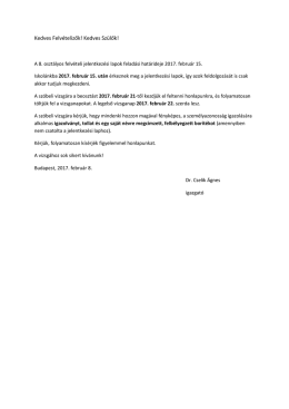 Tájékoztató a szóbeli felvételi vizsgáról