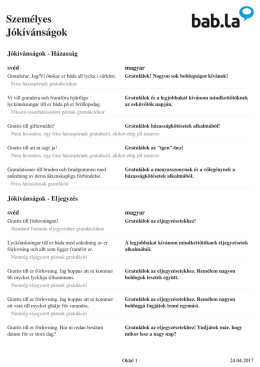 Szem&eacute;lyes Lev&eacute;l