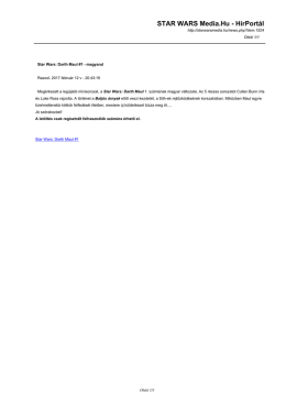 Star Wars- Darth Maul #1 - magyarul