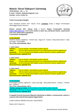 Miskolc V&aacute;rosi Di&aacute;ksport Sz&ouml;vets&eacute;g