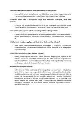 Fug&aacute;z&aacute;s, teraszburkol&aacute;s